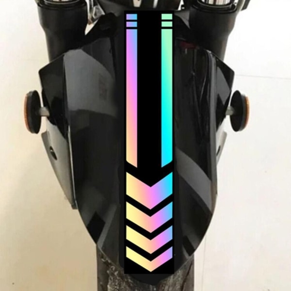 Motorsykkel reflekterende klistremerker Arrow Stripes Fender Decals BLÅ blue