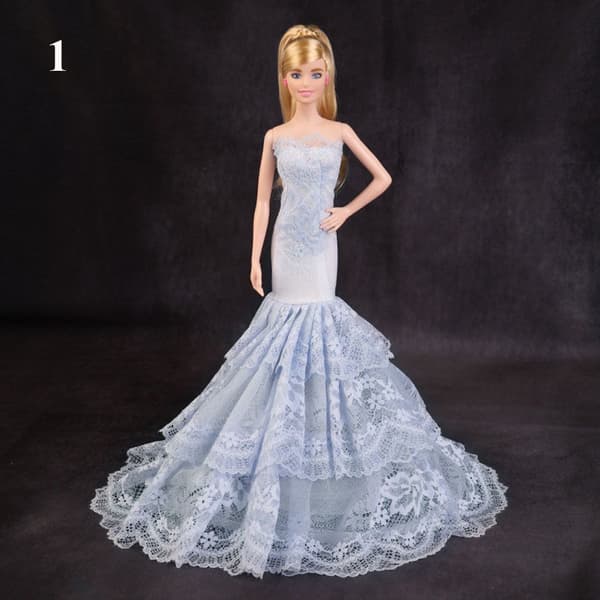 Fashion 30cm Docka Bröllopsklänning 1