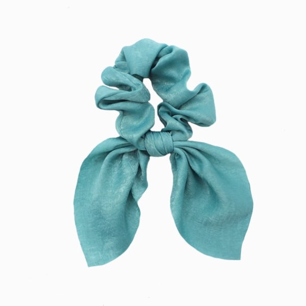 5 stk Silk Scrunchie Bowknot Hårtau LYSBLÅT light blue