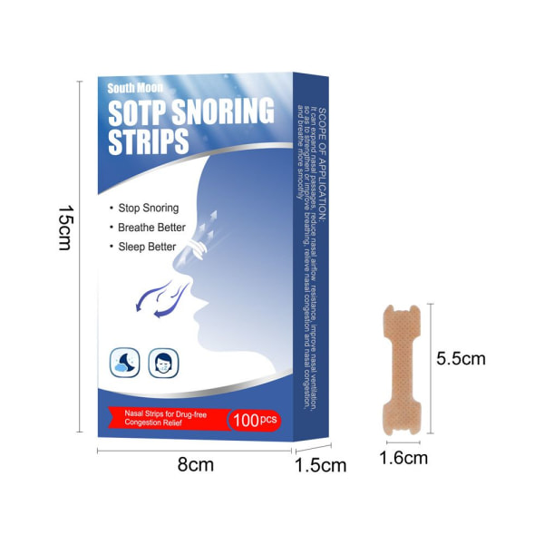100 STK nesestrips Anti-snorking Stop Snorke