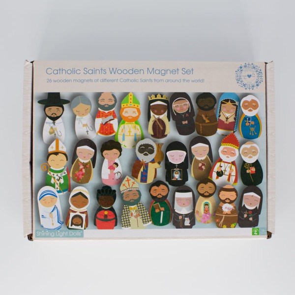 Katolske hellige tre magnetsett Figur magnetsett