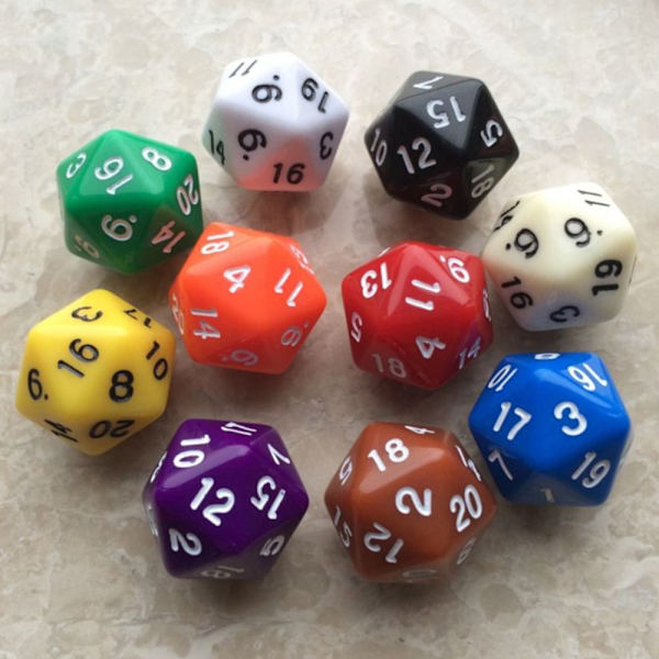 10 Stk/sett DND Terning Polyhedral Terning BLÅ BLÅ blue