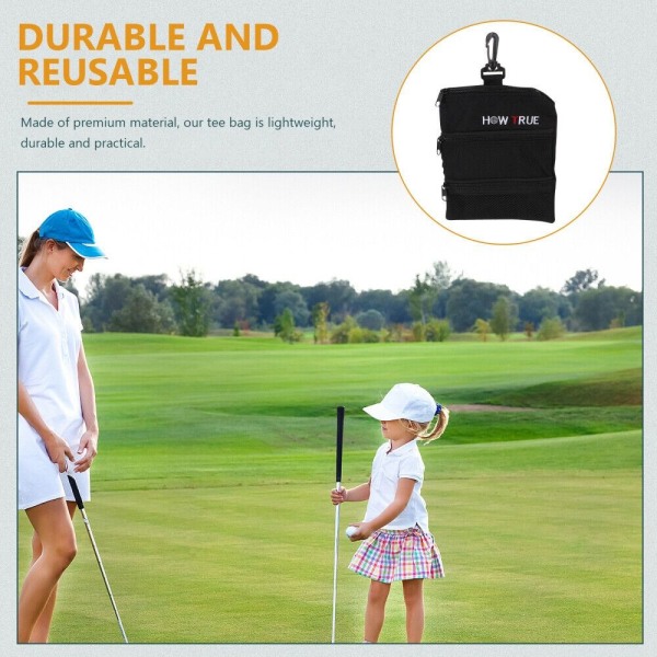 Golf Tees Taske Golf Tees Carrier SORT Black