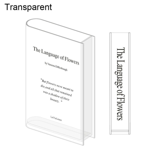 Ny Clear Book Vase Bogvaser TRANSPARENT TRANSPARENT