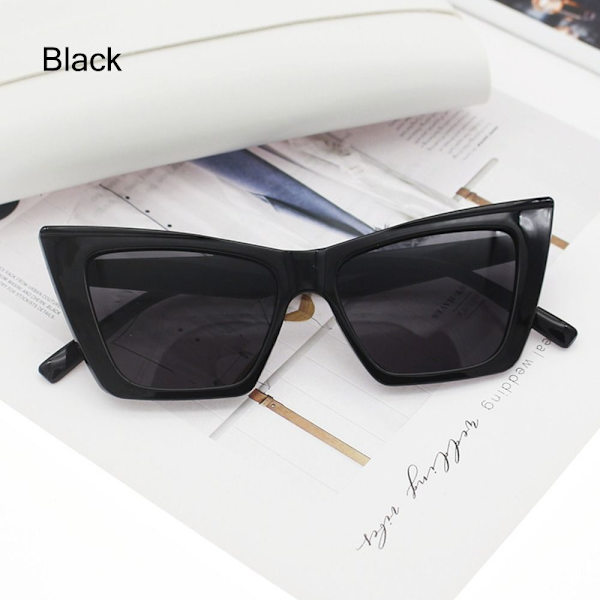 Cat Eye Solbriller Firkantede Solbriller SORT SORT Black