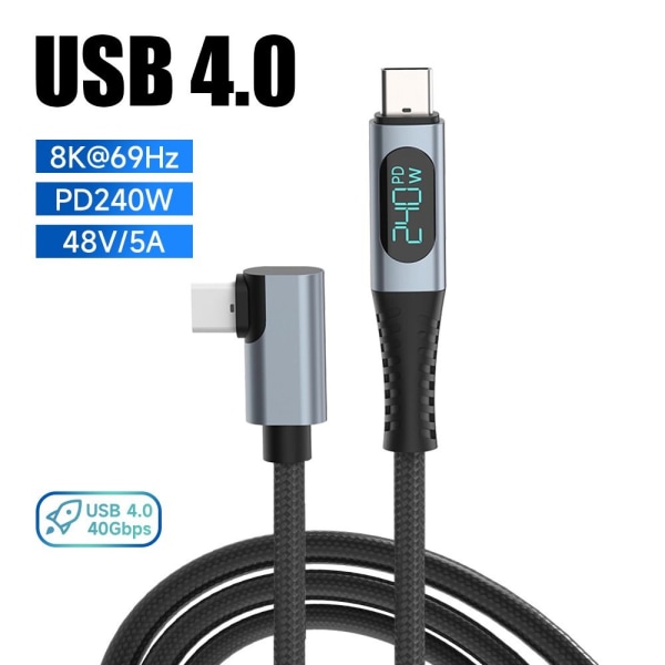 Type C til Type C Kabel Datakabel LIGE LIGE Straight