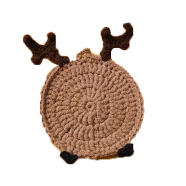 Håndlavede Skildpadde Coasters til Krus Kaffekopper HJØRT Deer