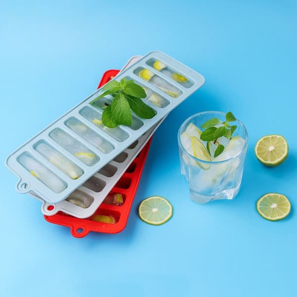 Long Strip Ice Cube Bar Ball Maker Isform HVIT White