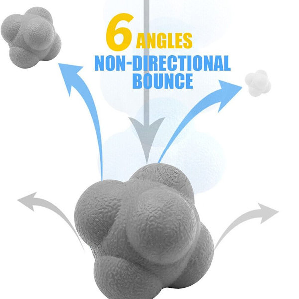 Hexagonal Ball Training Reaction Ball Uregelmessig retning Ball Color Random