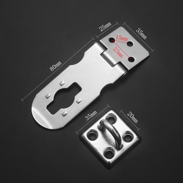 Gate Hasp Hængelås 3,5 TOMME 3.5inch