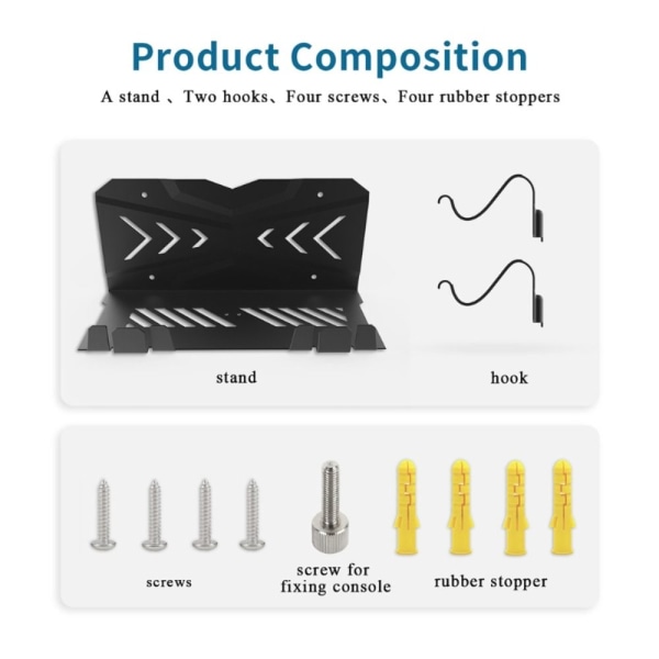 Spilkonsol Ophæng Host Vægbeslag Vægmonteringsbeslag