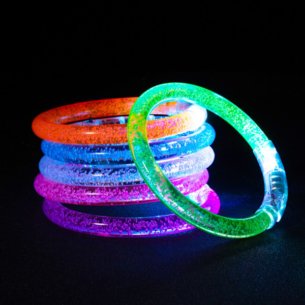 10stk LED-armbånd Glow Bangle TRANSPARANT transparent