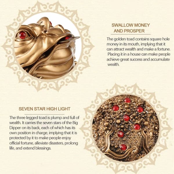Froskedekor Pengepadde BRONSE Bronze