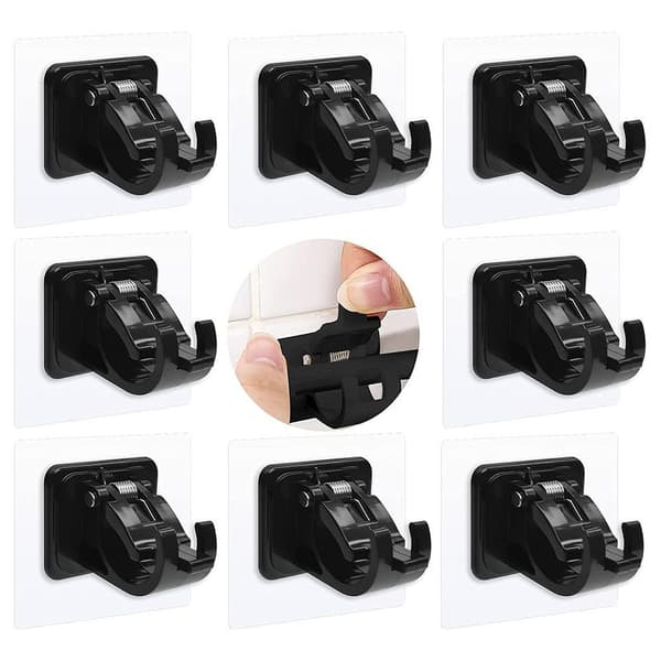 8stk Gardinstangbrakett Håndkleholder SORT black