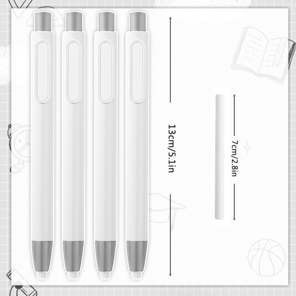 8 Pack Eraser Pen Push Erasers Eraser