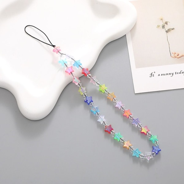 Mobiltelefon lanyard kamera vedhæng MULTICOLOR multicolor