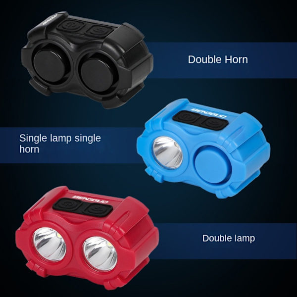 Sykkelhorn Lys Lys Alarm RØD 2 LAMPE 2 LAMPE red 2 lamp-2 lamp