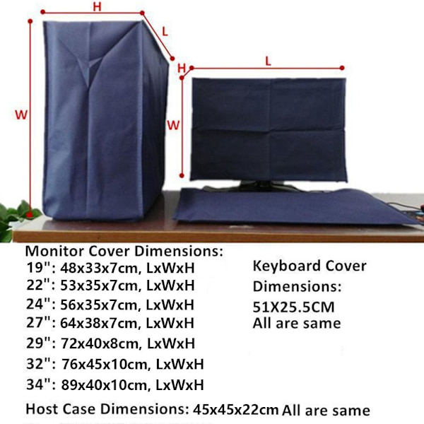 3 kpl pöytätietokoneen cover LCD-näytön cover 34 tuumaa 34IN