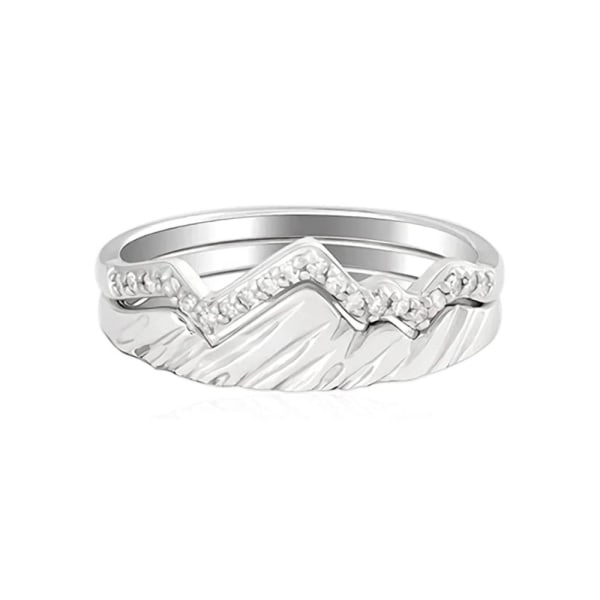 Mountain Ring Par Ring SILVER 6 Silver 6