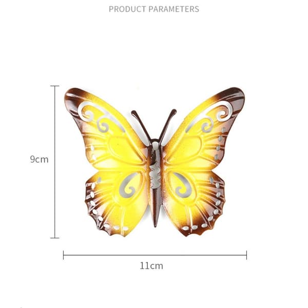 3kpl/5kpl Butterfly Wall Decor set MULTICOLOR multicolor