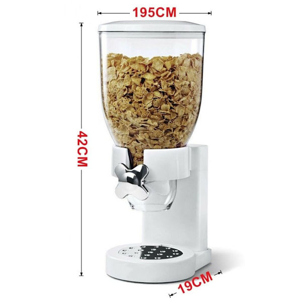 Torrfoder Dispenser Förvaringsboxar VIT white