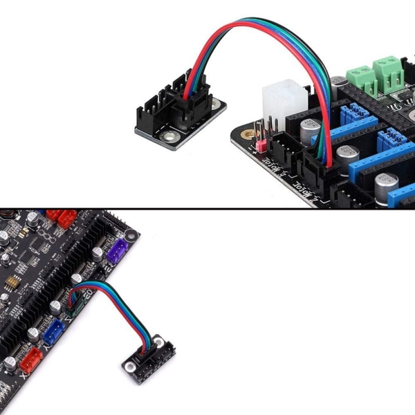 Steppermotor parallelt modul med 100 mm kabler 4 pin kabler