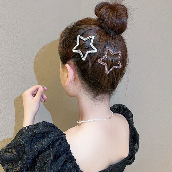 Star Hårklemmer Bangs Hårnål FARGE 1 FARGE 1 Color 1