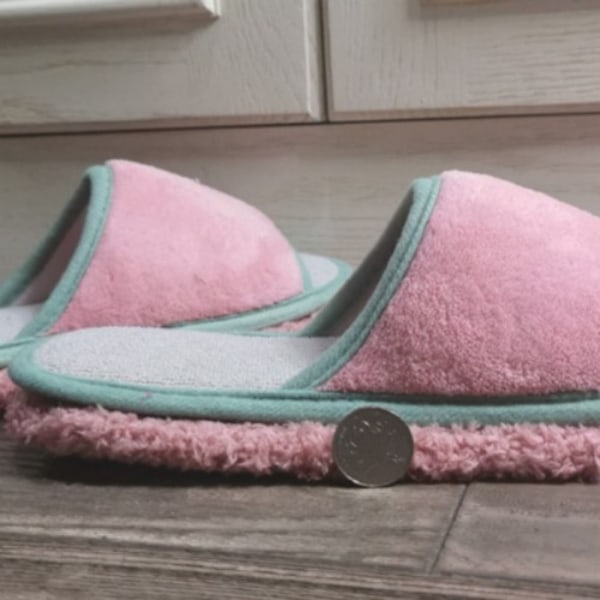 Mikrofiber Mopp Slipper Mopping Skor ROSA S pink S