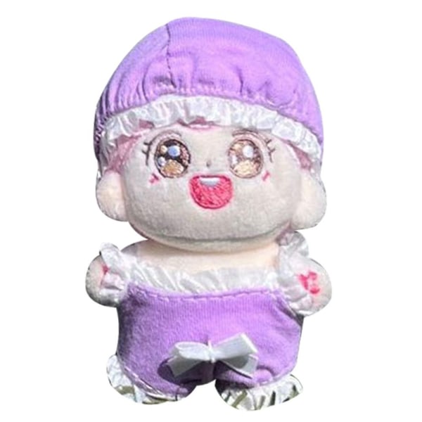 Nyt sødt tøj 15 cm dukkepyjamas LILLA Purple