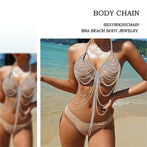 Kvast Body Chain BH Chain GULD Gold