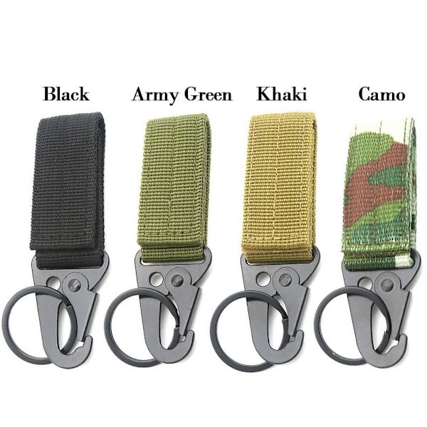 2st Webbing Hängande Spänne Nyckelring ARMY GREEN Army Green