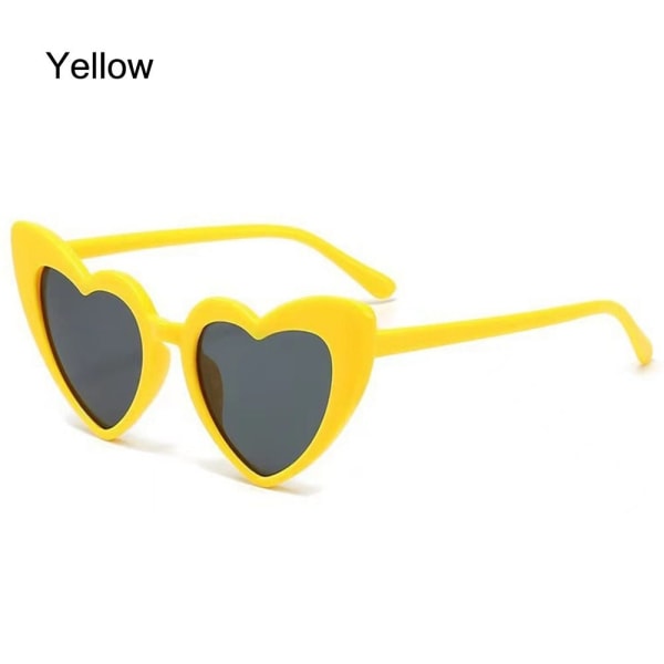 Barnesolbriller Hjertesolbriller GUL Yellow
