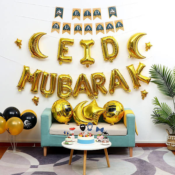 Ballonger för Eid Mubarak