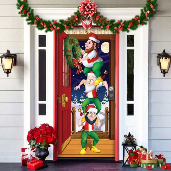 Christmas Elves Door Cover Bakteppe Banner 6 6 6