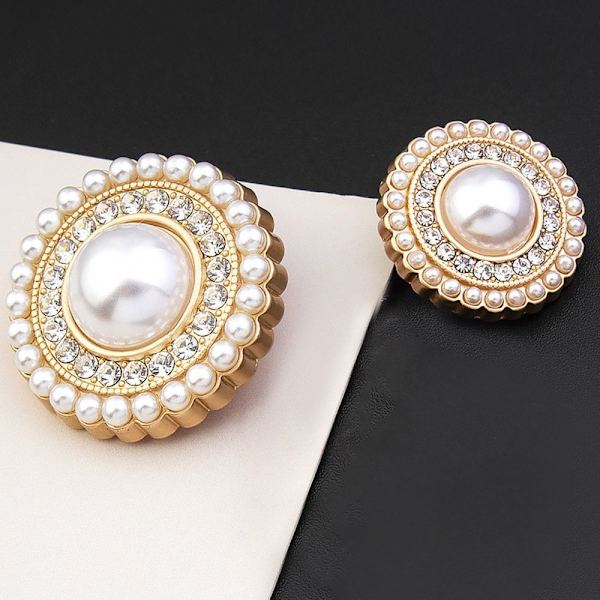 Rhinestone Pearl Buttons Paidan napit 18MM10KPL 10KPL 18MM10pcs