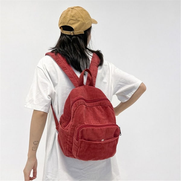 Små Ryggsäckar Mini Ryggsäck Plånbok RÖD red