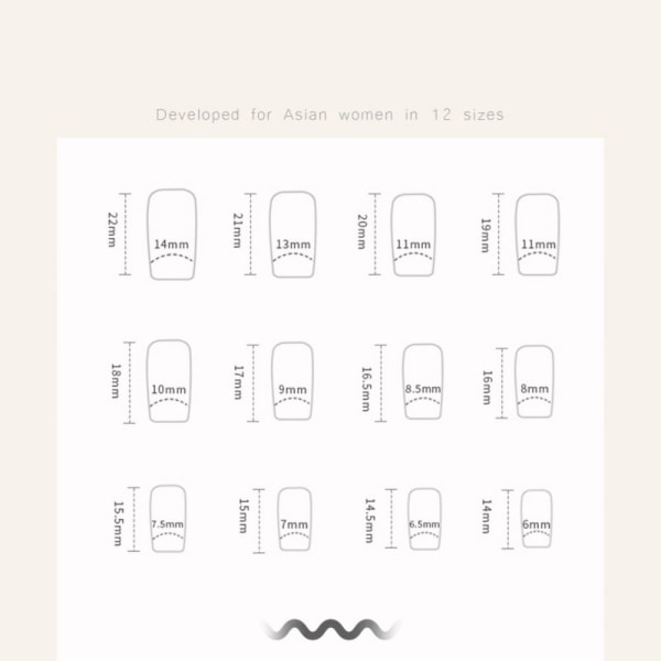 24stk False Nails Short Square W357 W357 W357