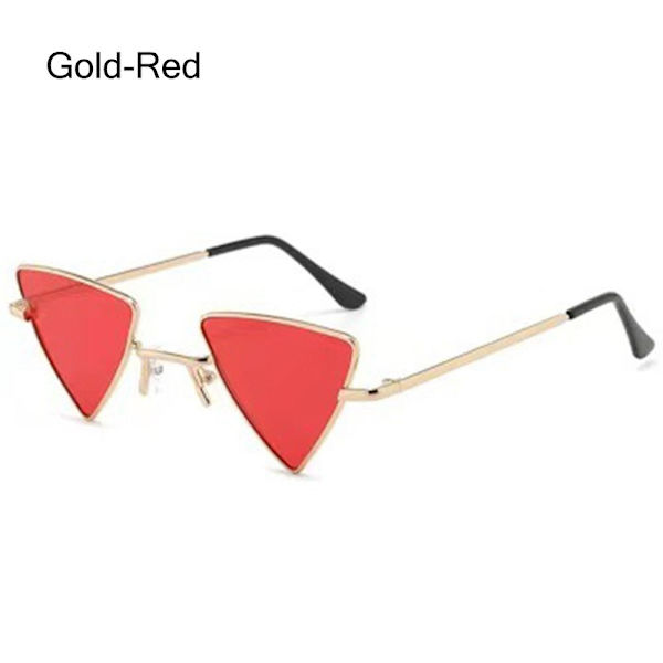 Små Hippie Solbriller Solbriller for Dame & Herre GULL-RØD Gold-Red