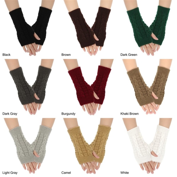 Handled Arm Vanter Fingerløse Damehandsker CAMEL CAMEL Camel