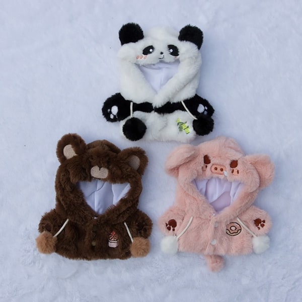 Dukkeoverfrakke Miniature Behårede Outfits 20CM-BEAR 20CM-BEAR 20cm-bear