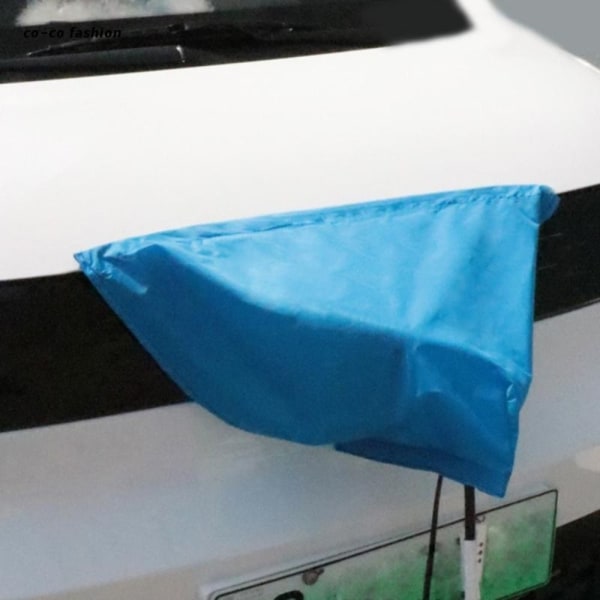 Bil Ladeport Cover Bil Lade Port Cover BLÅ SIDE SIDE Blue Side-Side