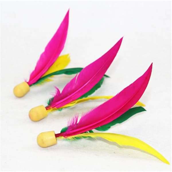 10 STK Fargerike Shuttlecocks Feather Badminton Høy elastisk