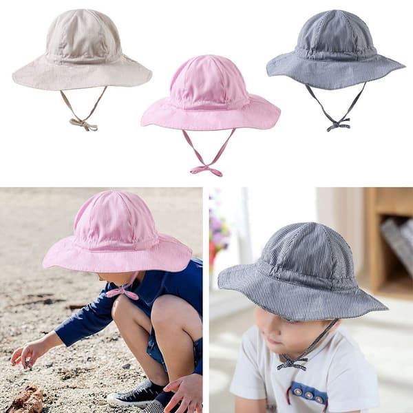 Bucket Hat Beach Cap BEIGE 48CM beige 48cm