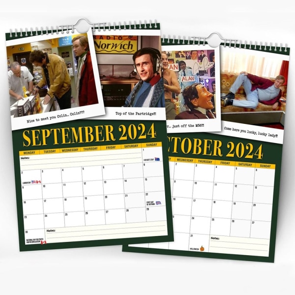 2024 Alan Partridge Kalender Vægkalender Hængende Kalender