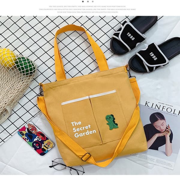 Student Tutorial Bag Totes Shopper Bags GRØNN Green