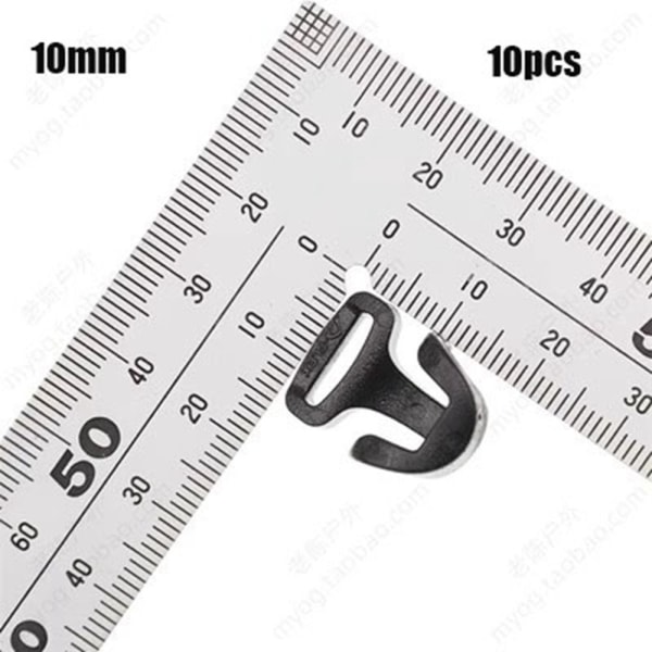 10 st Tältrep Spänne Pil Sladd Krok 10MM INTE JUSTERBAR EJ 10mmNot Adjustable