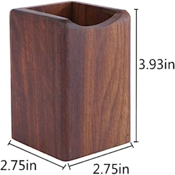 Pen Organizer massivt træ sort valnød