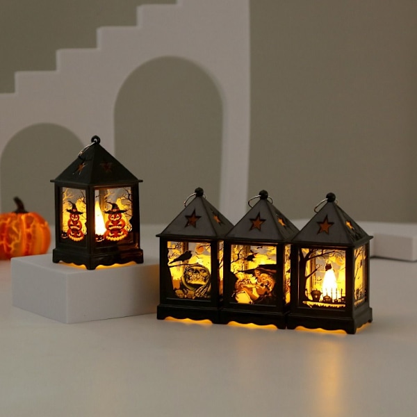 Halloween vindlampe dekorasjon Lys GRESSKAR GRESKIN pumpkin