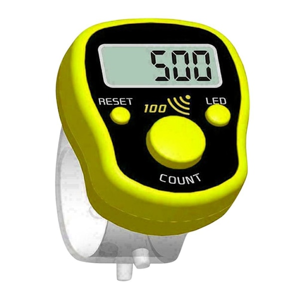 Mini fingerteller LCD GUL yellow