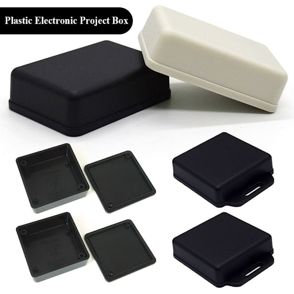 Elektronisk prosjektboks Vanntett deksel Project SORT 41X41X20MM Black 41x41x20mm